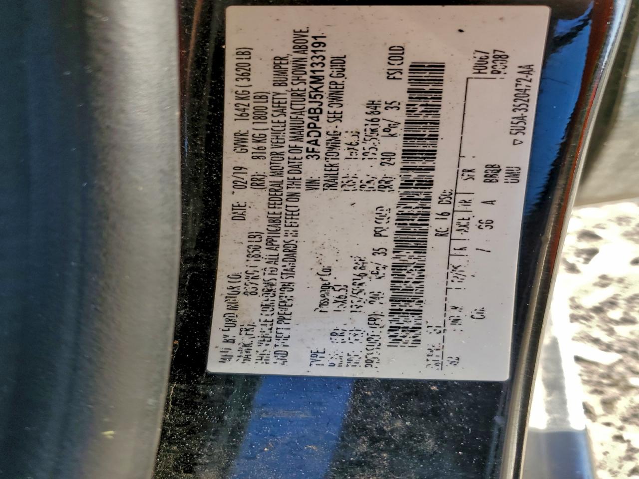 2019 FORD FIESTA SE photo 12