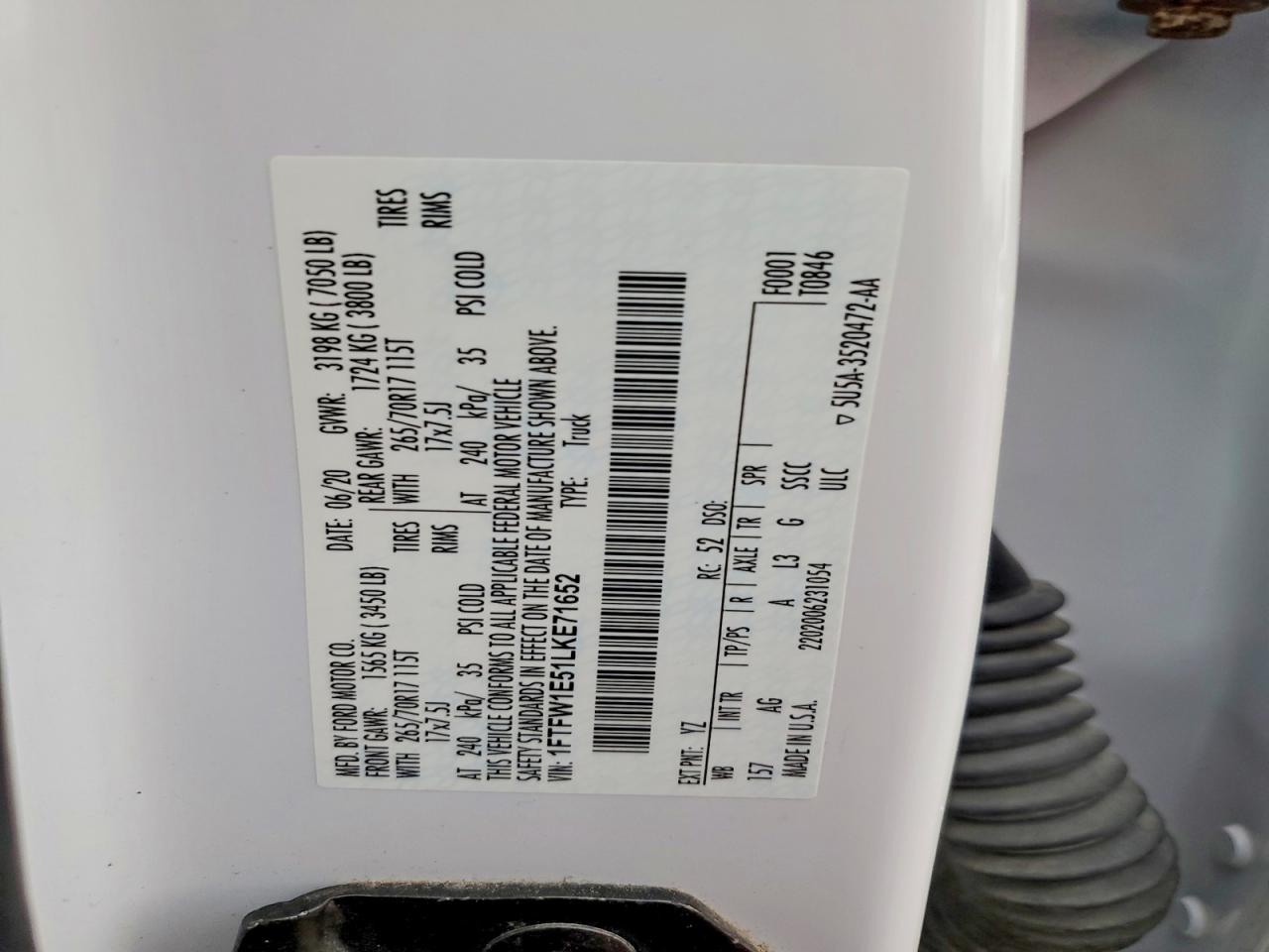 2020 FORD F150 SUPERCREW photo 23