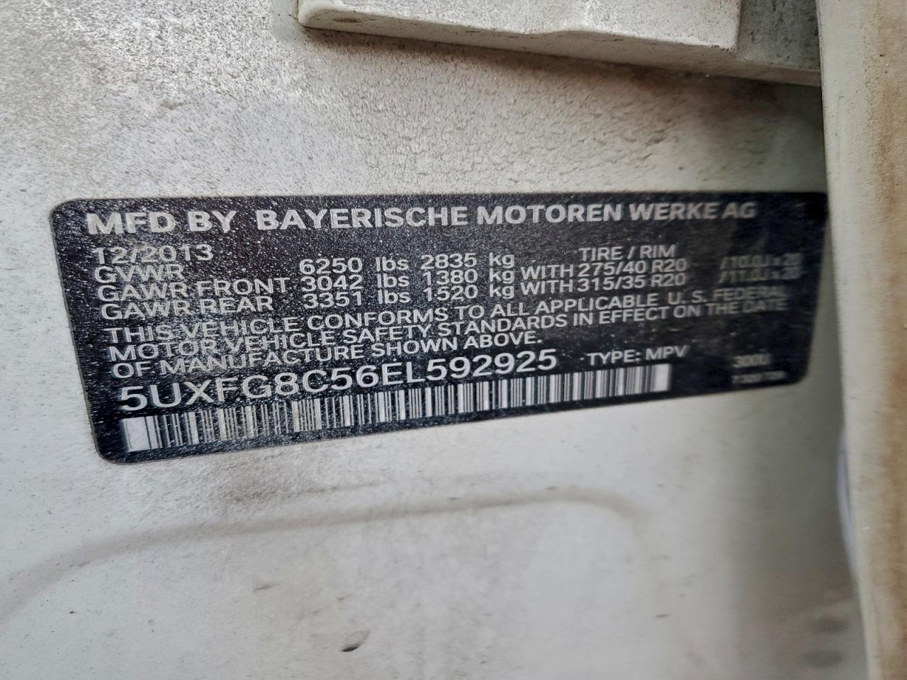 2014 BMW X6 XDRIVE50I photo 13