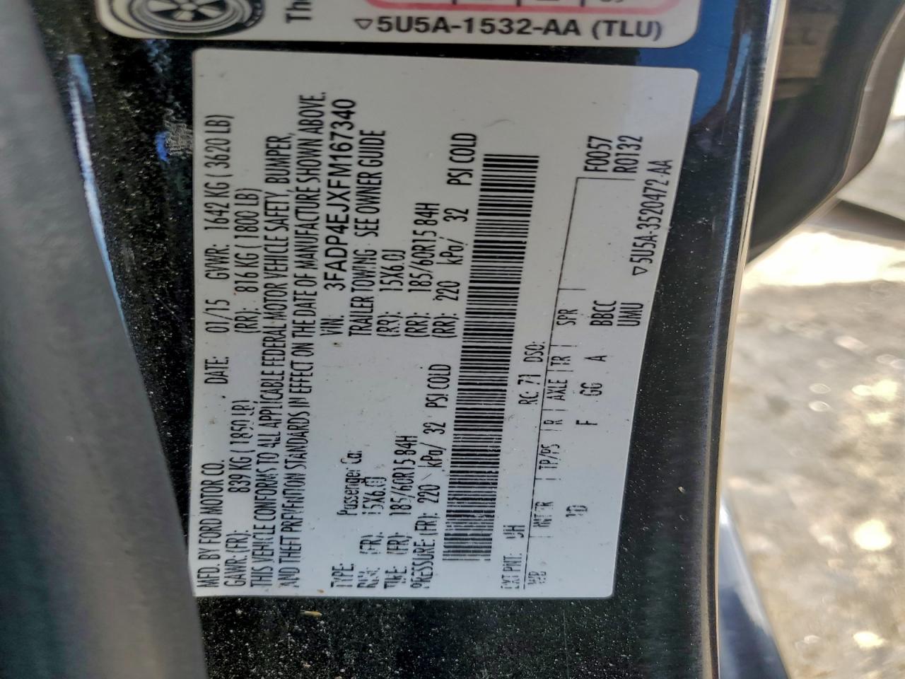 2015 FORD FIESTA SE photo 12