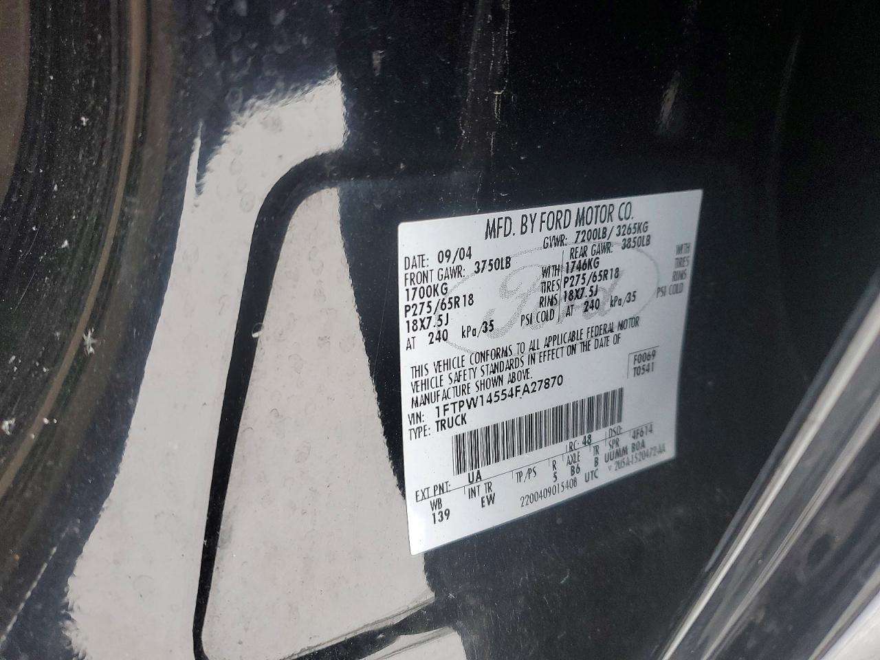 2004 FORD F150 SUPERCREW photo 12