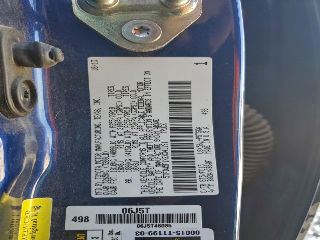 2014 TOYOTA TUNDRA CREWMAX SR5 photo 12
