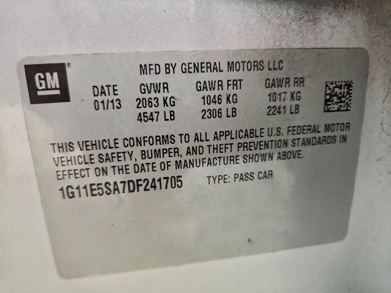 2013 CHEVROLET MALIBU 2LT photo 13