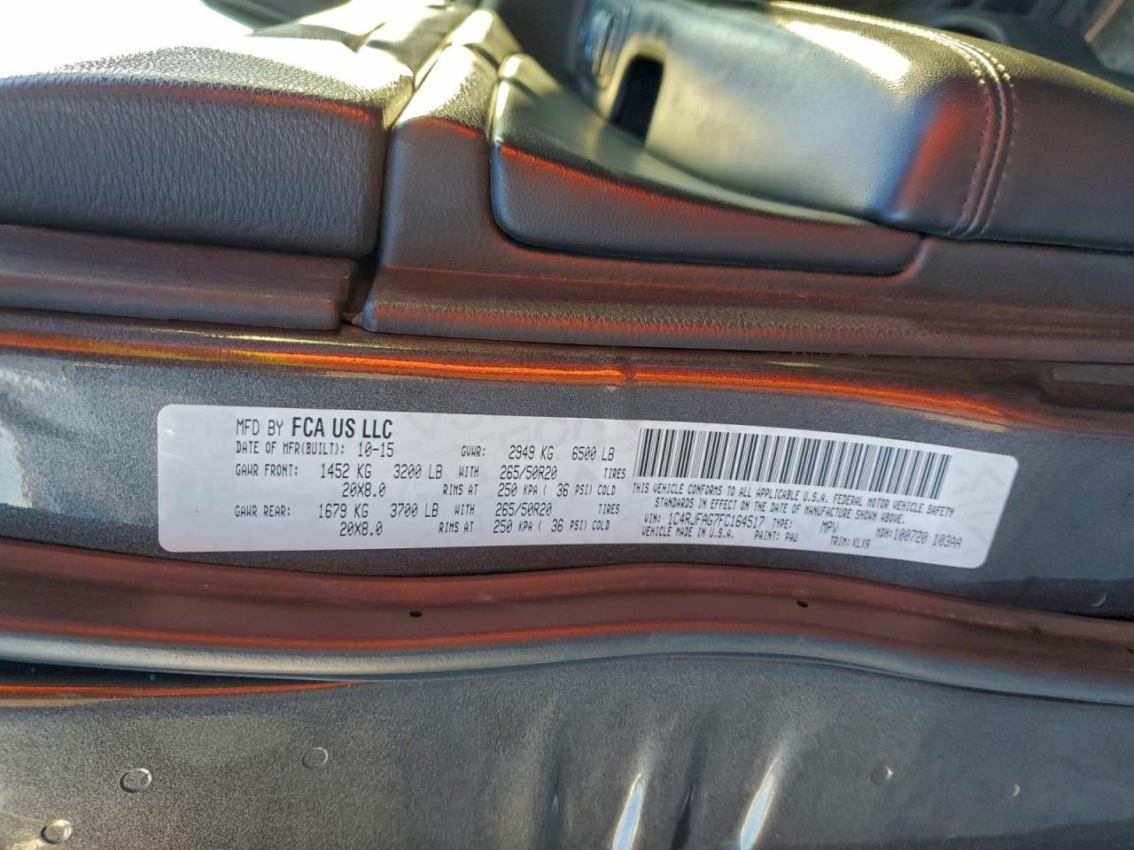 2015 JEEP GRAND CHEROKEE LAREDO photo 13