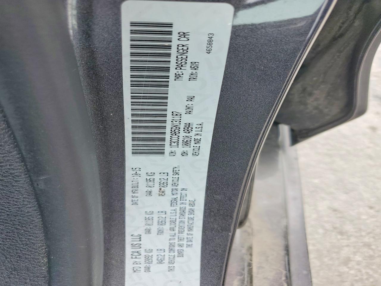 2016 CHRYSLER 200 LIMITED photo 12