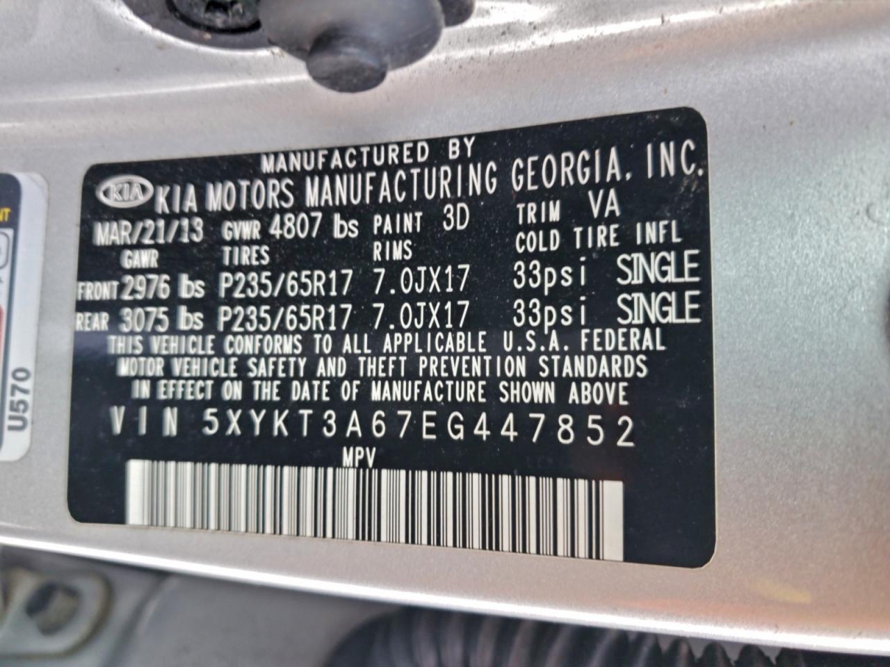2014 KIA SORENTO LX photo 14