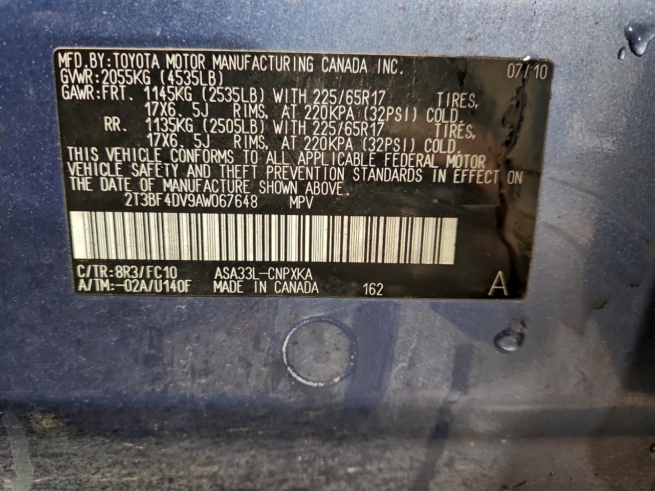 2010 TOYOTA RAV4 photo 13