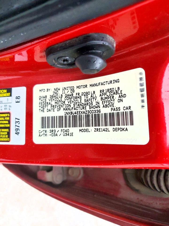 2010 TOYOTA COROLLA BASE photo 12