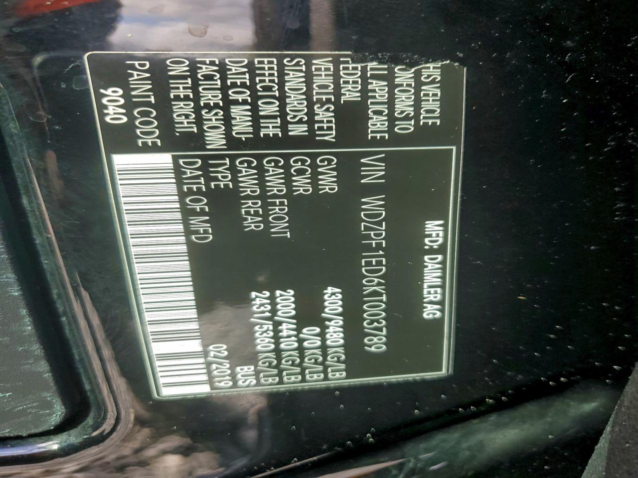 2019 MERCEDES-BENZ SPRINTER 2500/3500 photo 25
