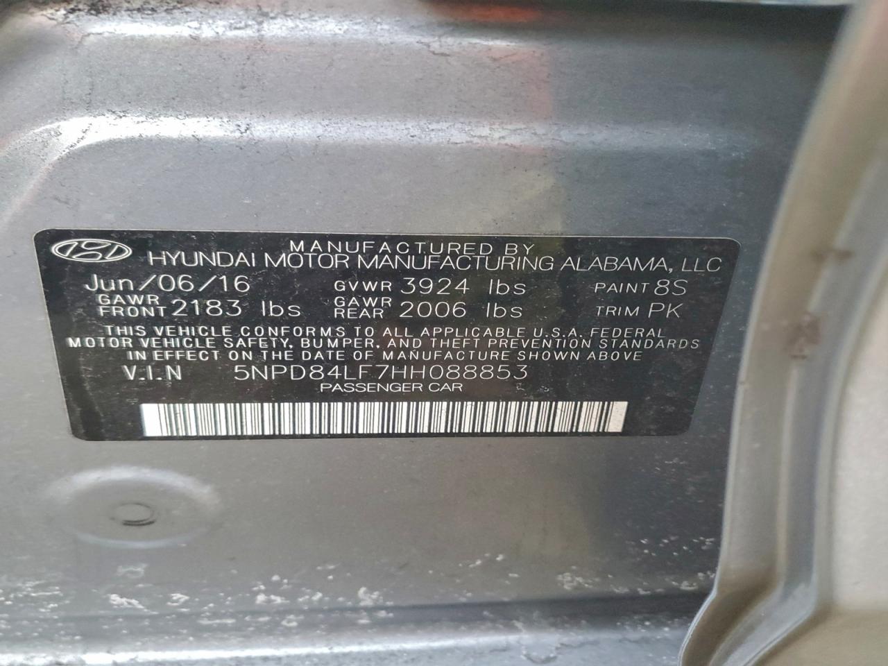 2017 HYUNDAI ELANTRA SE photo 12
