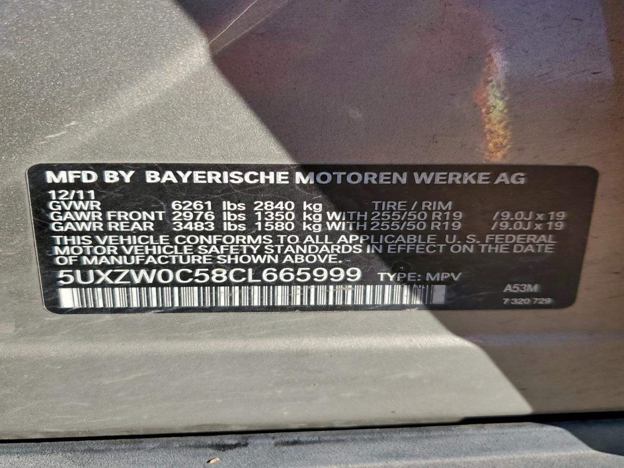 2012 BMW X5 XDRIVE35D photo 13