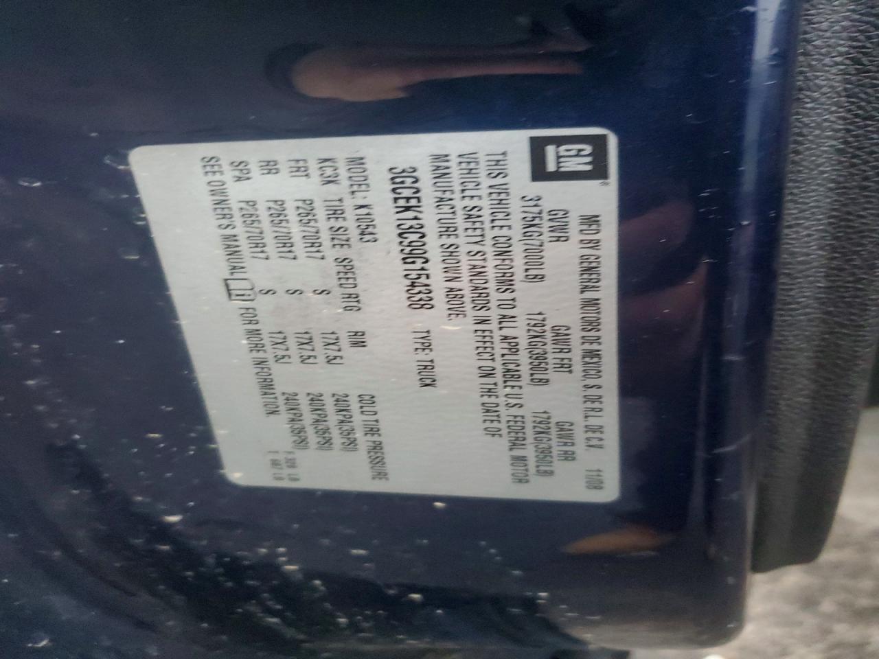 2009 CHEVROLET SILVERADO K1500 photo 13