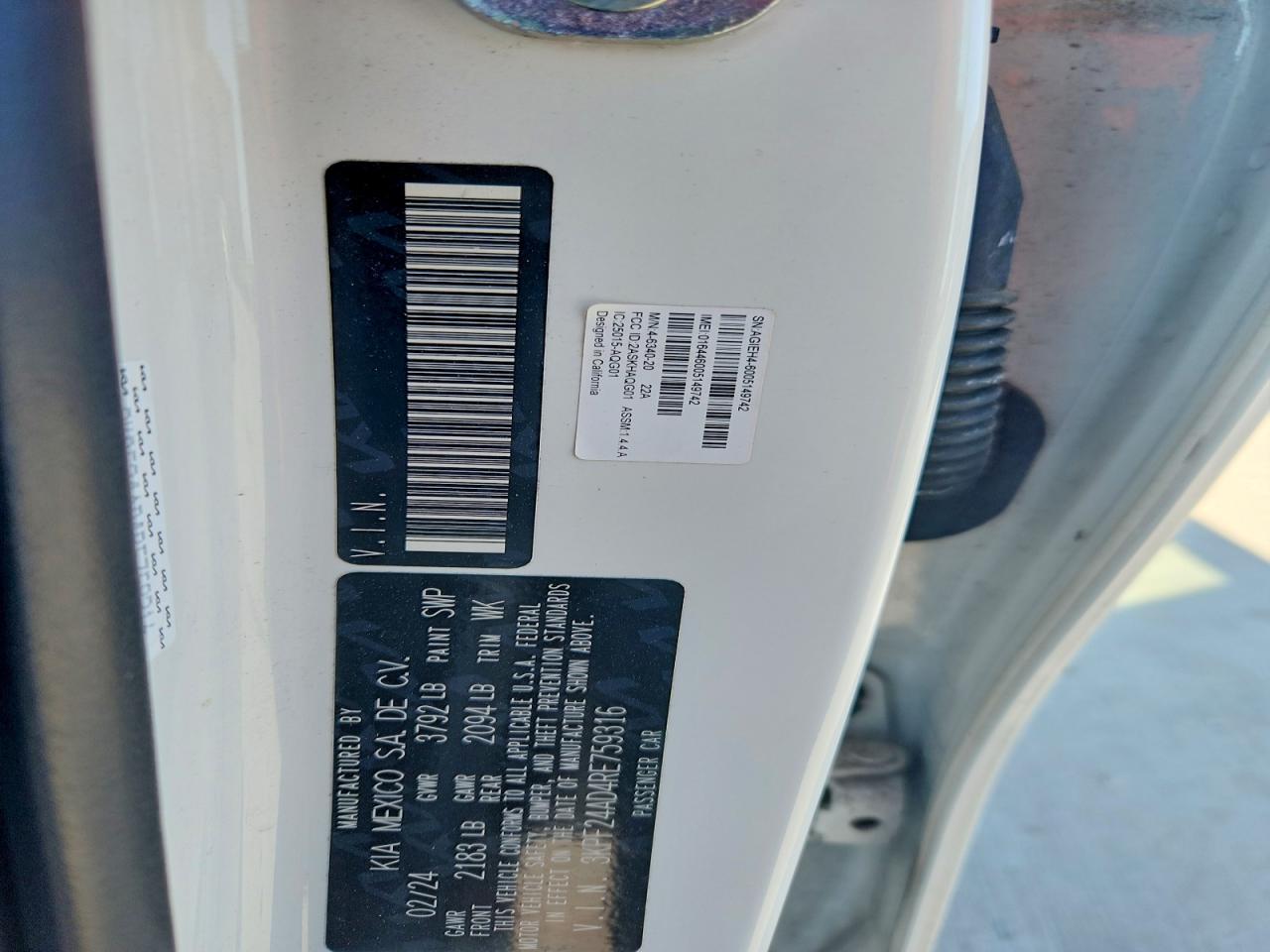 2024 KIA FORTE LXS photo 37
