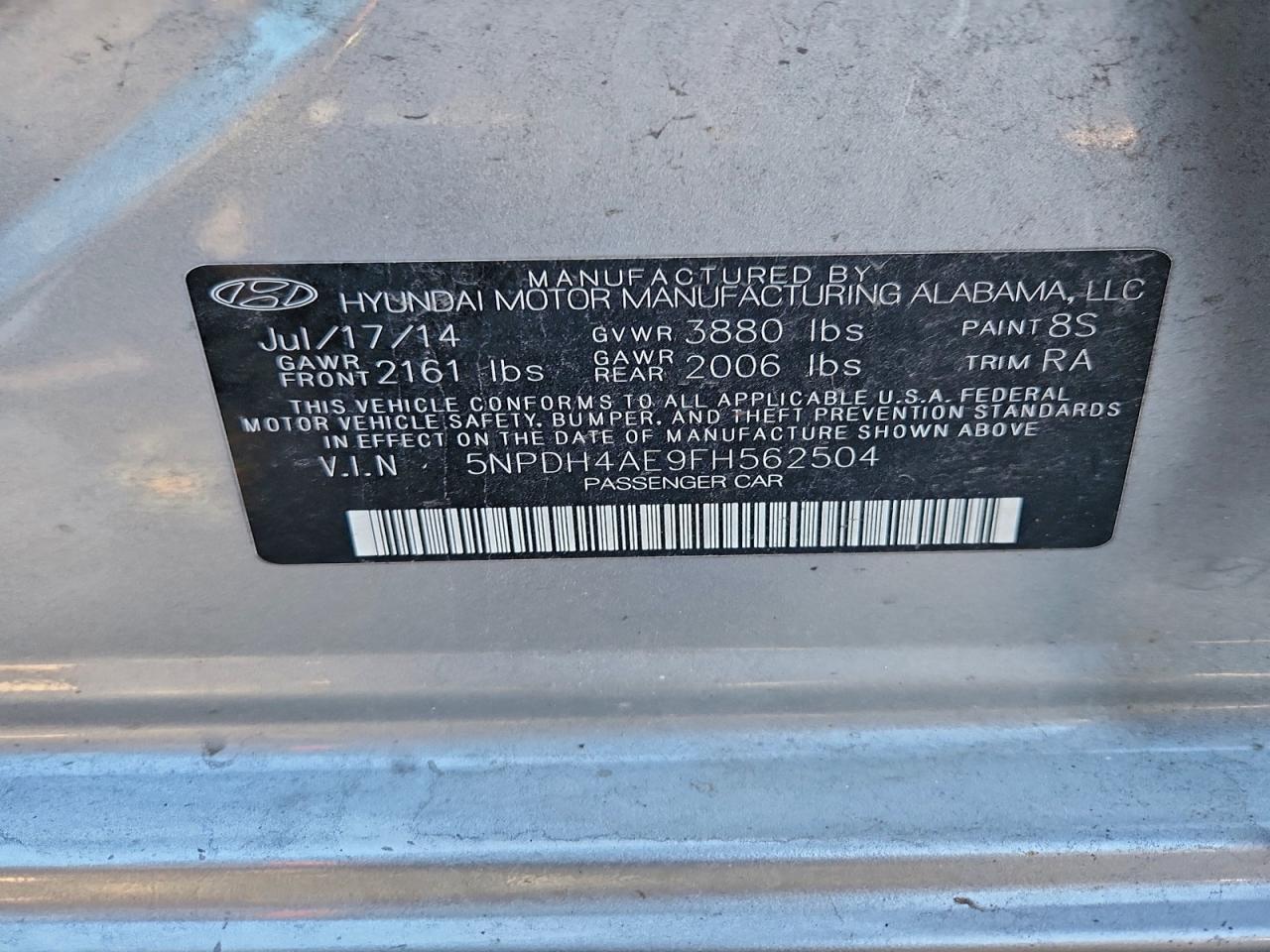 2015 HYUNDAI ELANTRA SE photo 23
