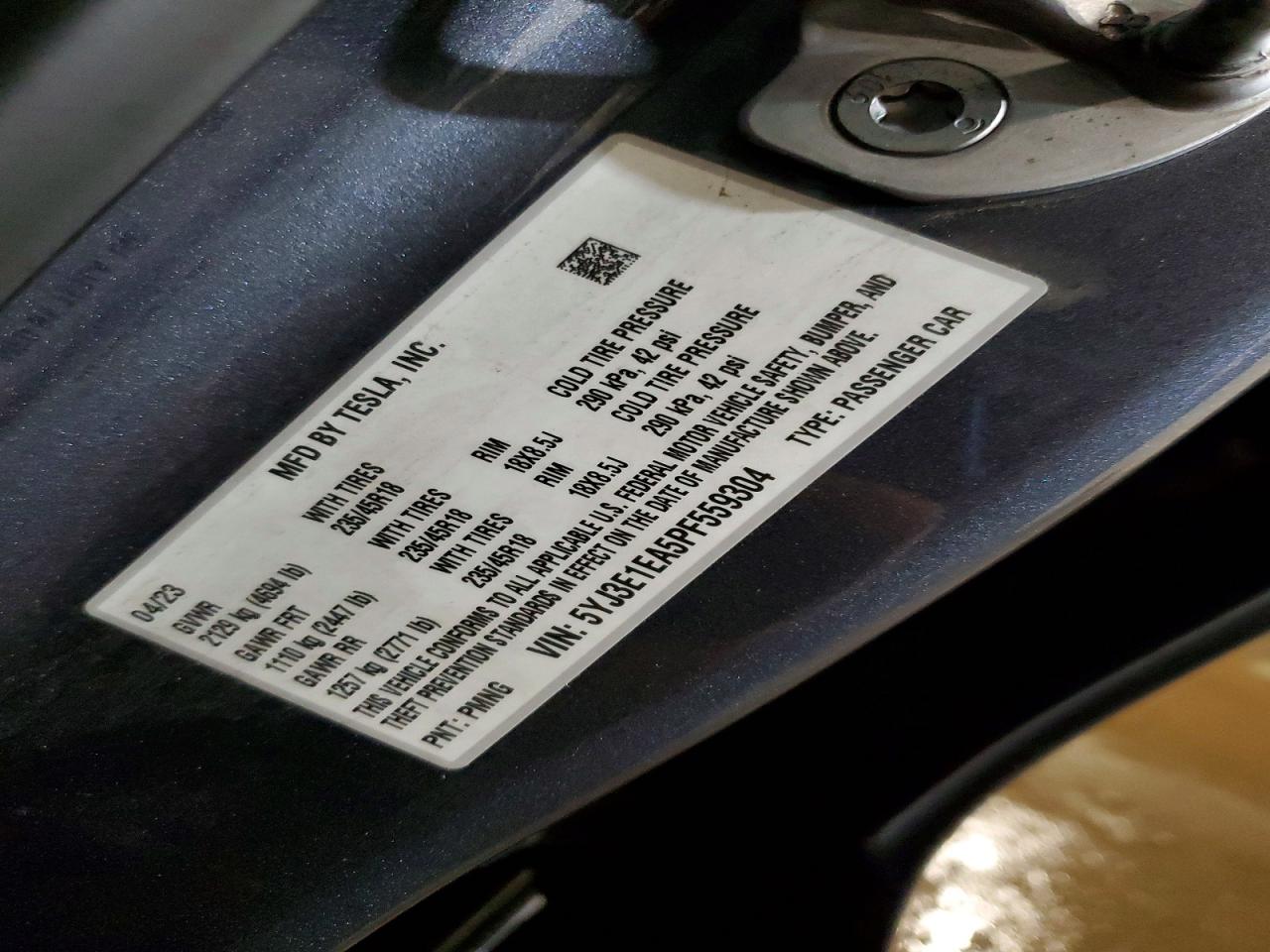 2023 TESLA MODEL 3 photo 13