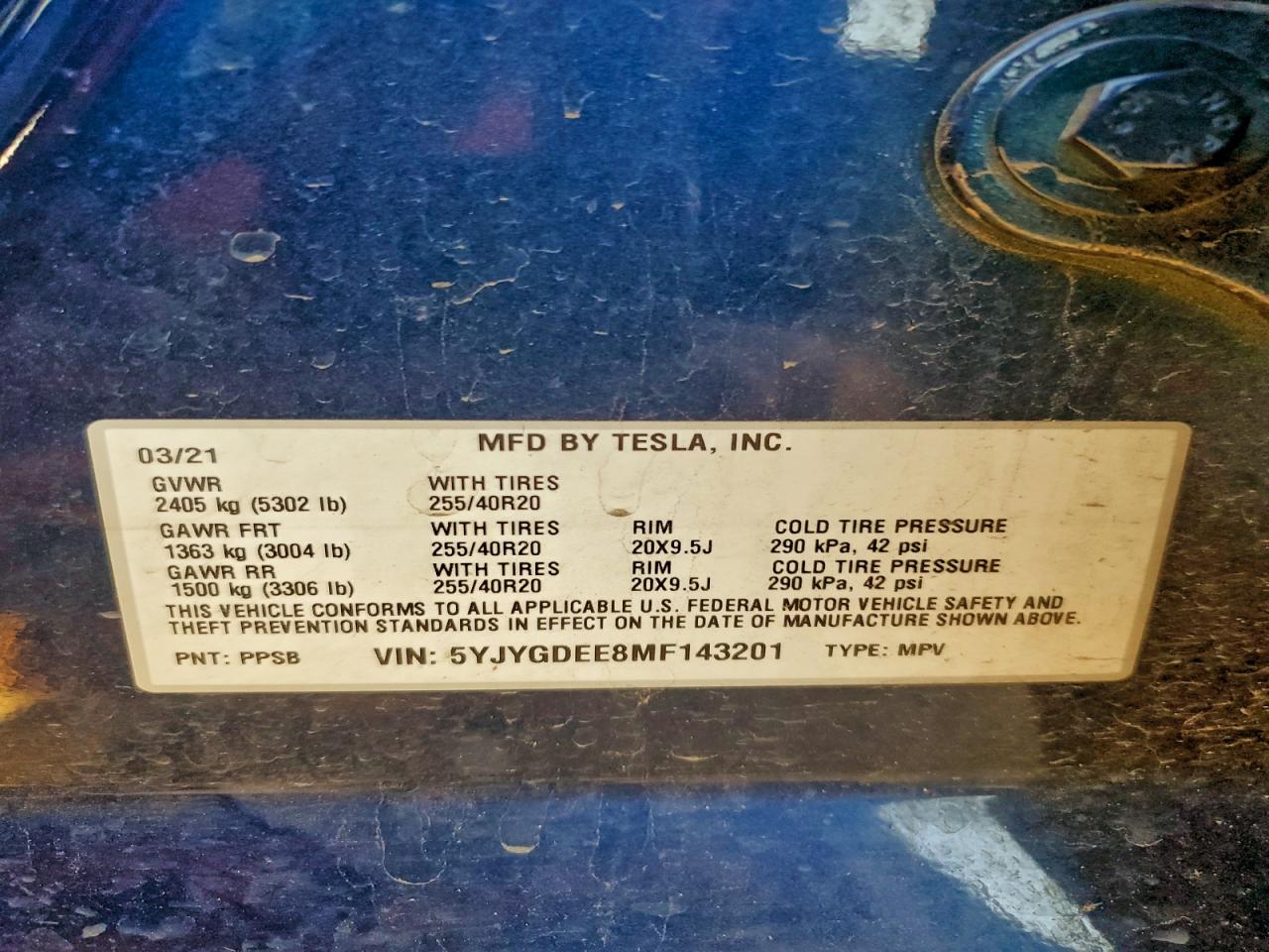 2021 TESLA MODEL Y photo 14
