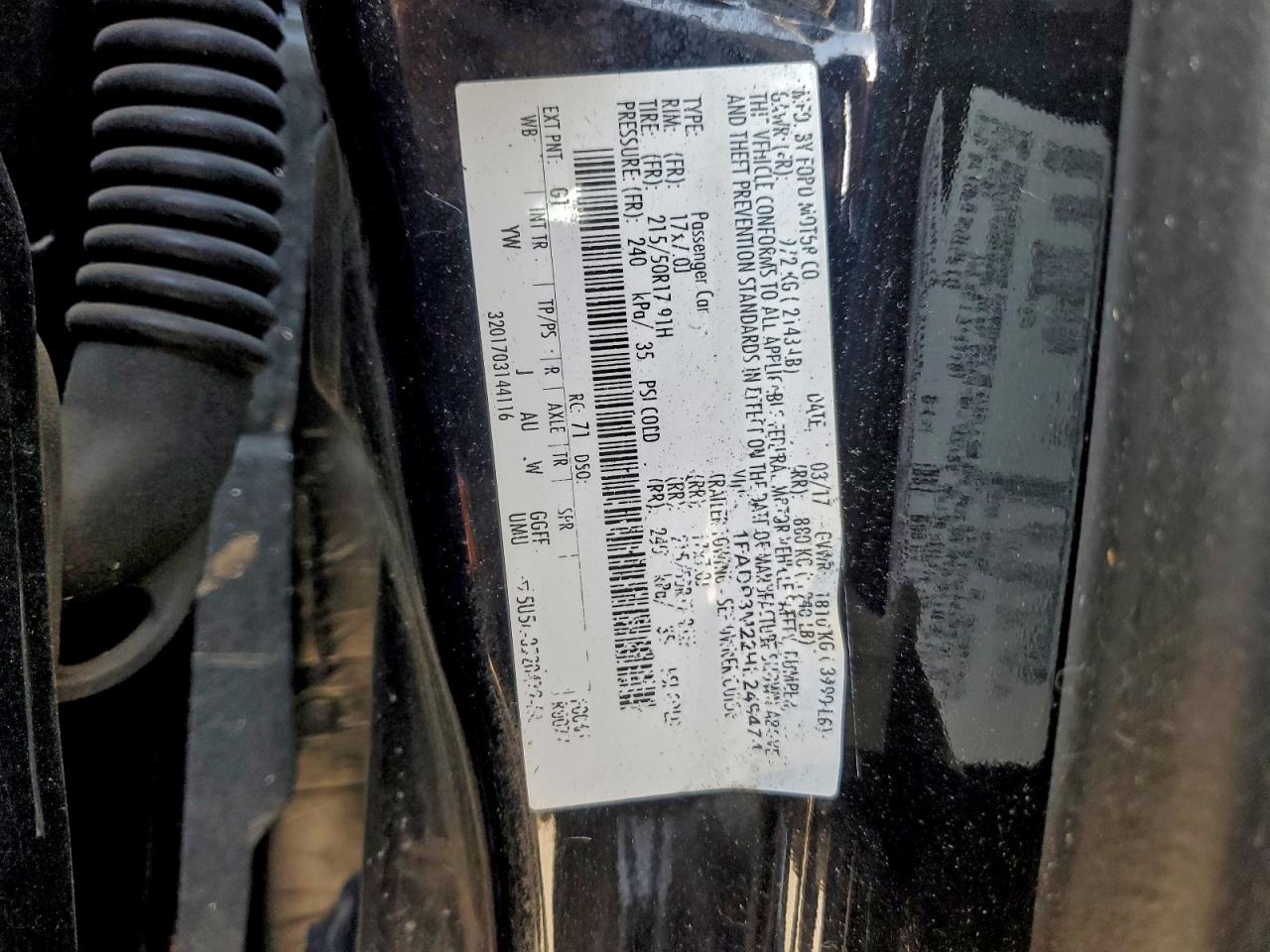2017 FORD FOCUS SEL photo 12