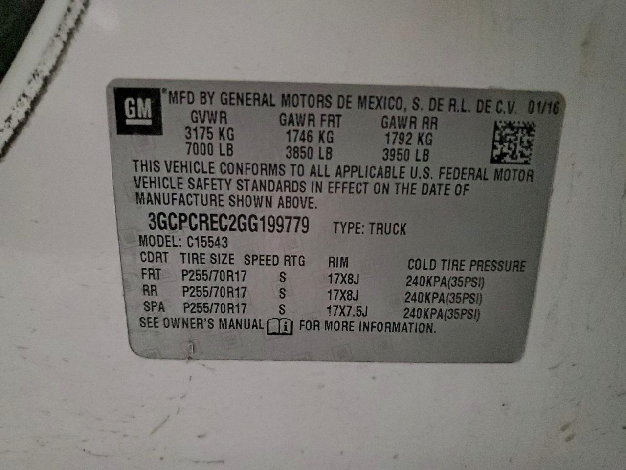2016 CHEVROLET SILVERADO C1500 LT photo 12