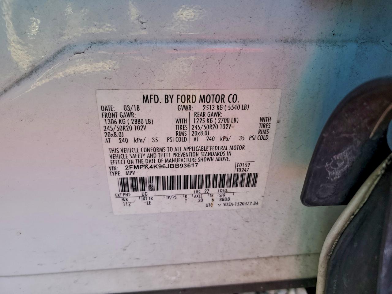2018 FORD EDGE TITANIUM photo 13