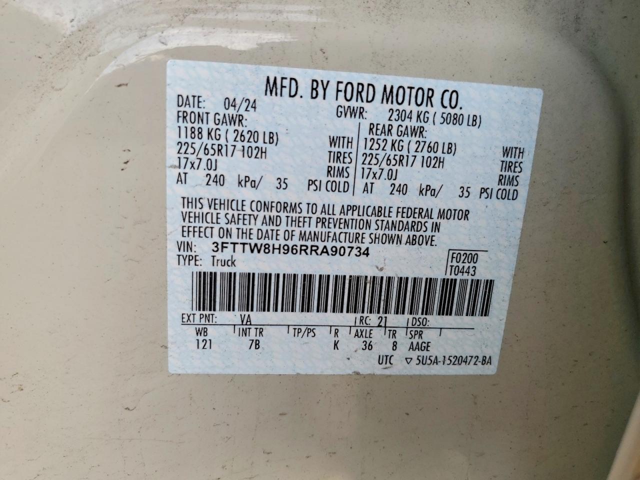 2024 FORD MAVERICK XLT photo 12