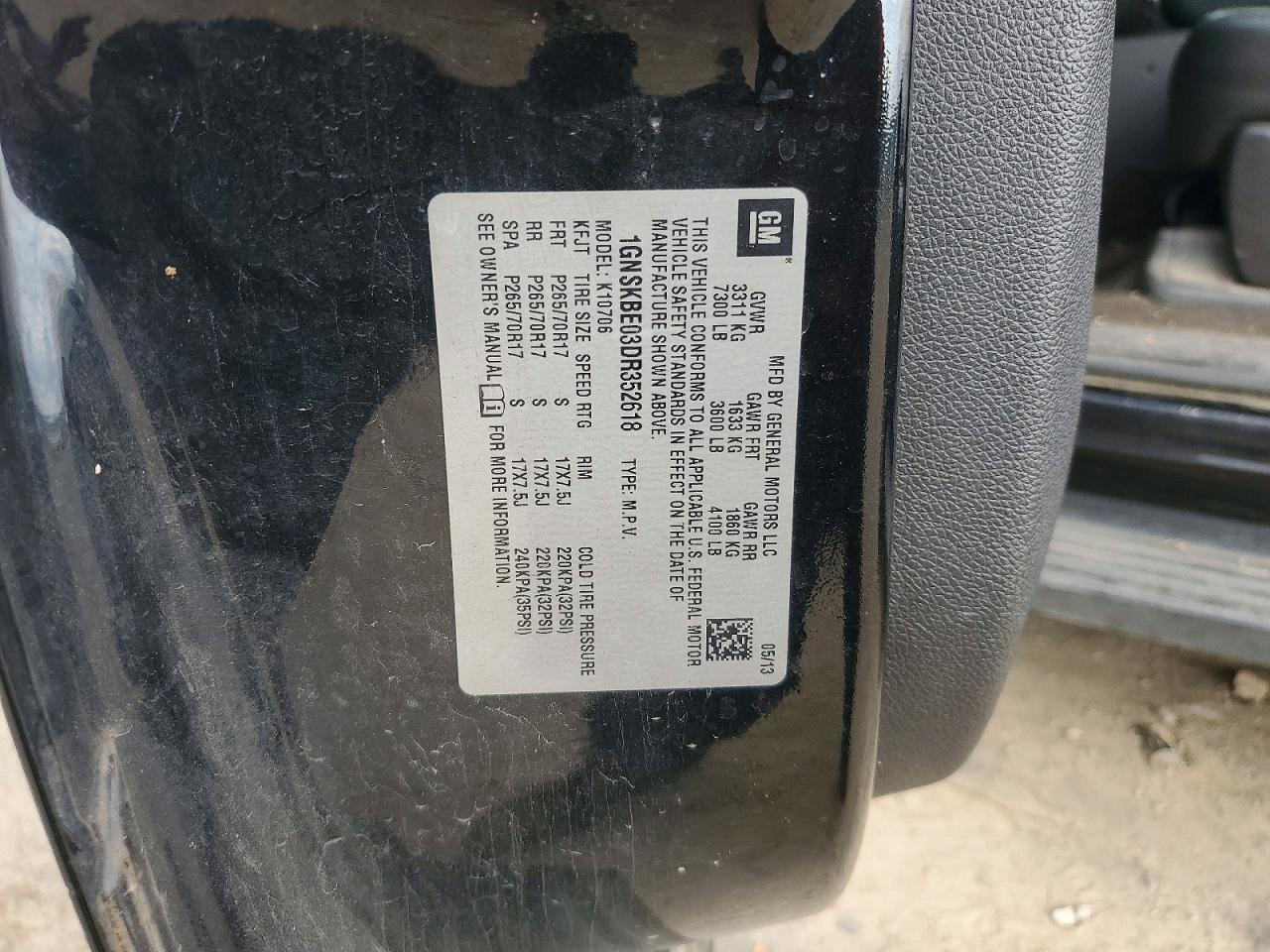 2013 CHEVROLET TAHOE K1500 LT photo 13