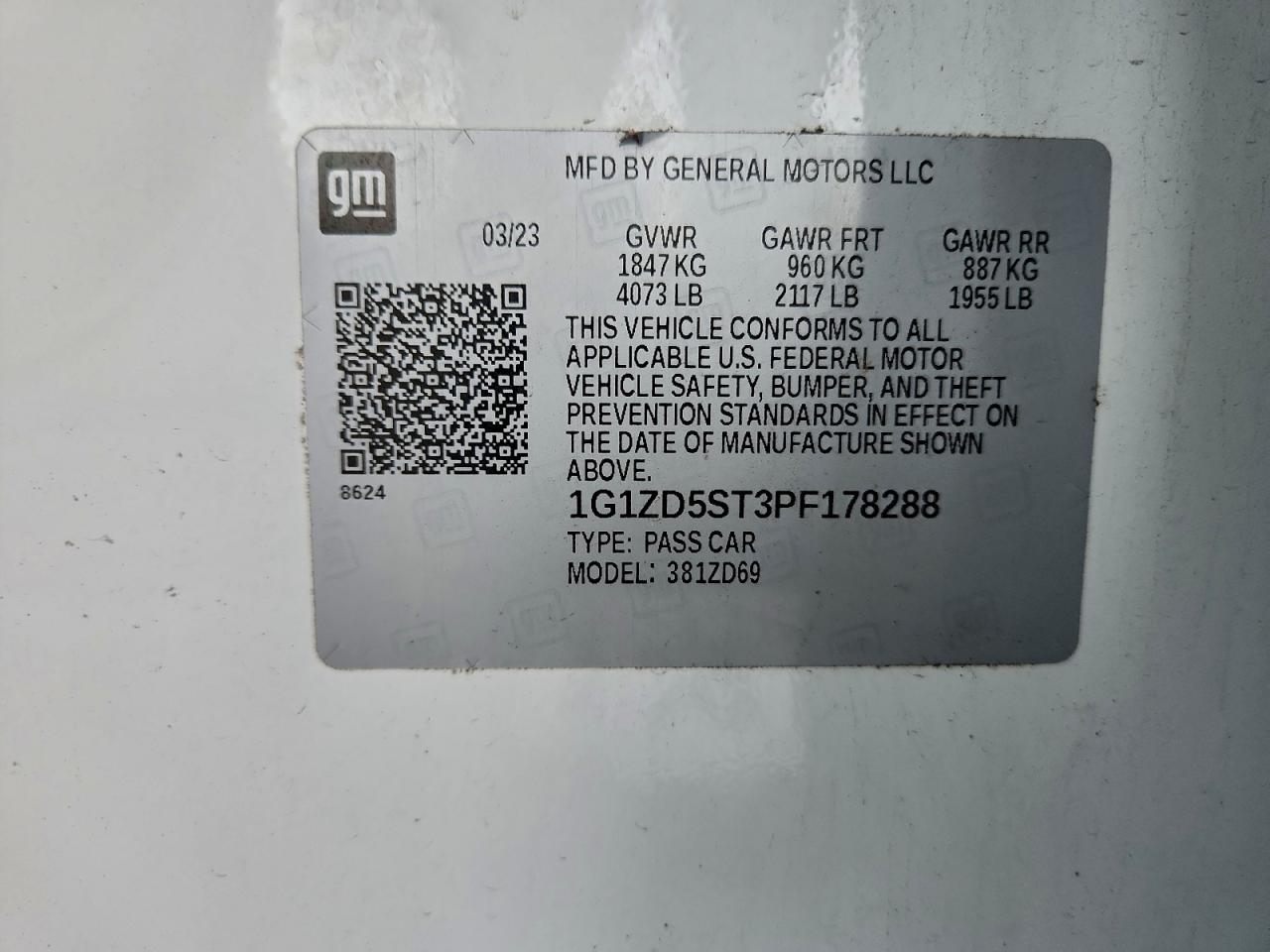 2023 CHEVROLET MALIBU LT photo 12