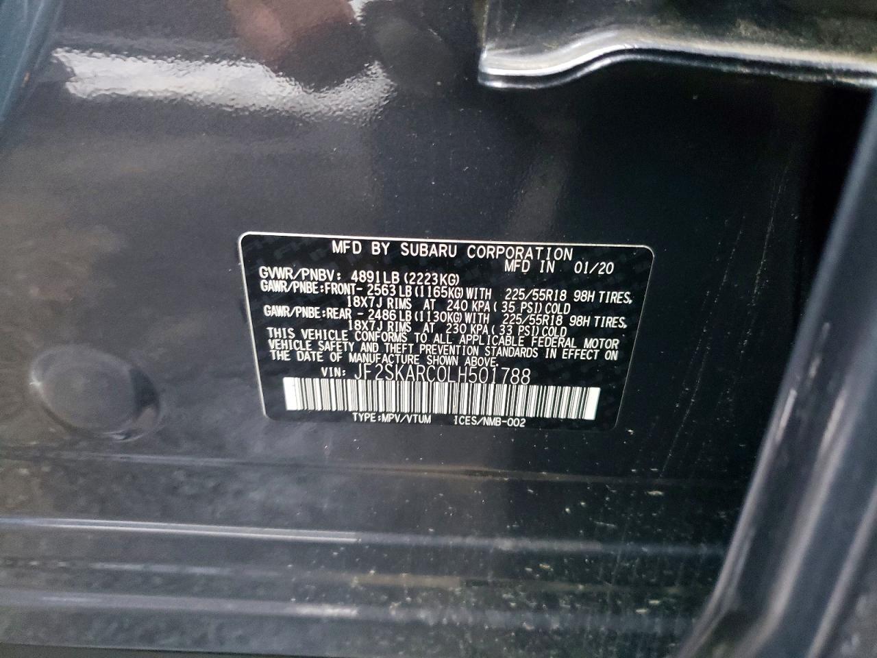 2020 SUBARU FORESTER SPORT photo 13