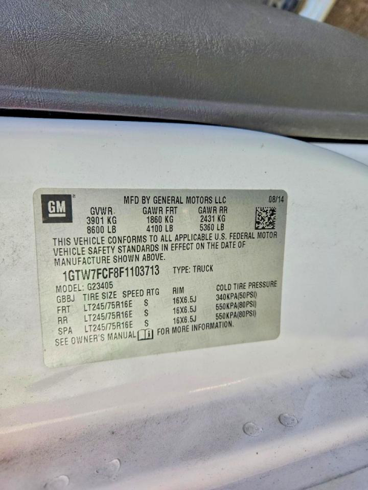2015 GMC SAVANA UTILITY / SERVICE VAN photo 12
