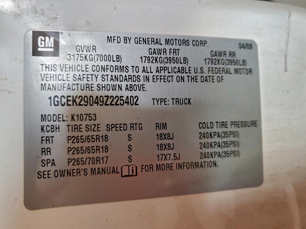 2009 CHEVROLET SILVERADO K1500 LT photo 12