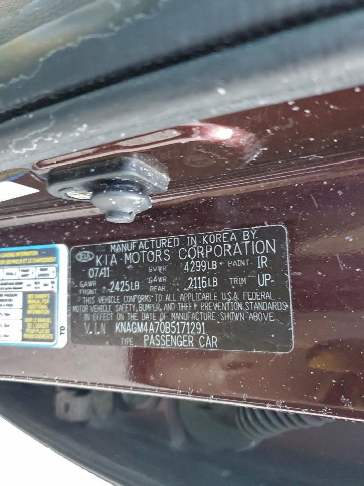2011 KIA OPTIMA LX photo 13