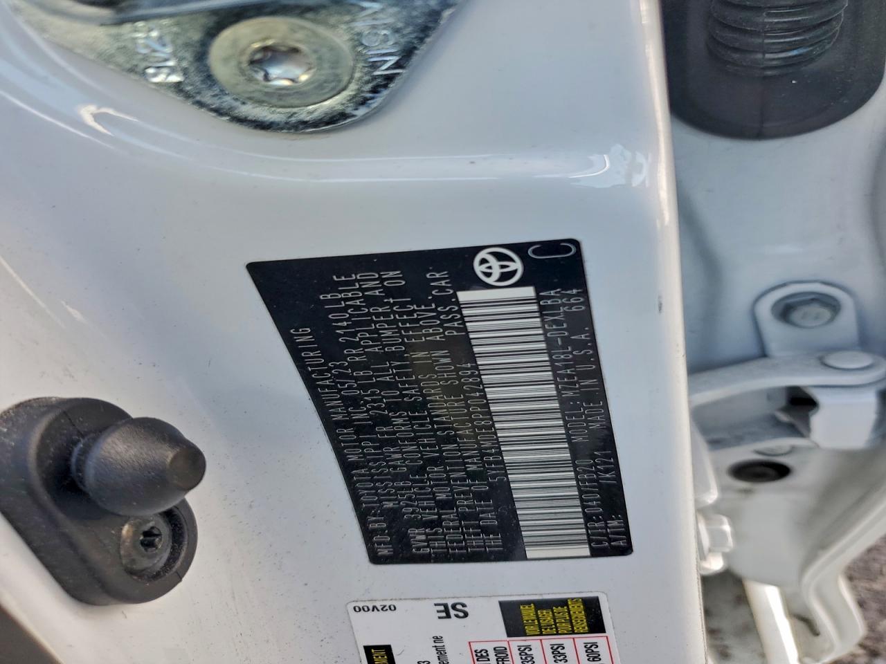 2023 TOYOTA COROLLA LE photo 12