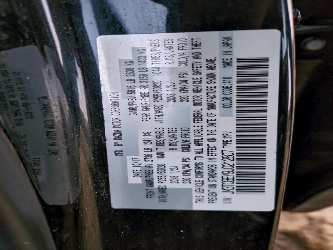 2018 MAZDA CX-9 SIGNATURE photo 13