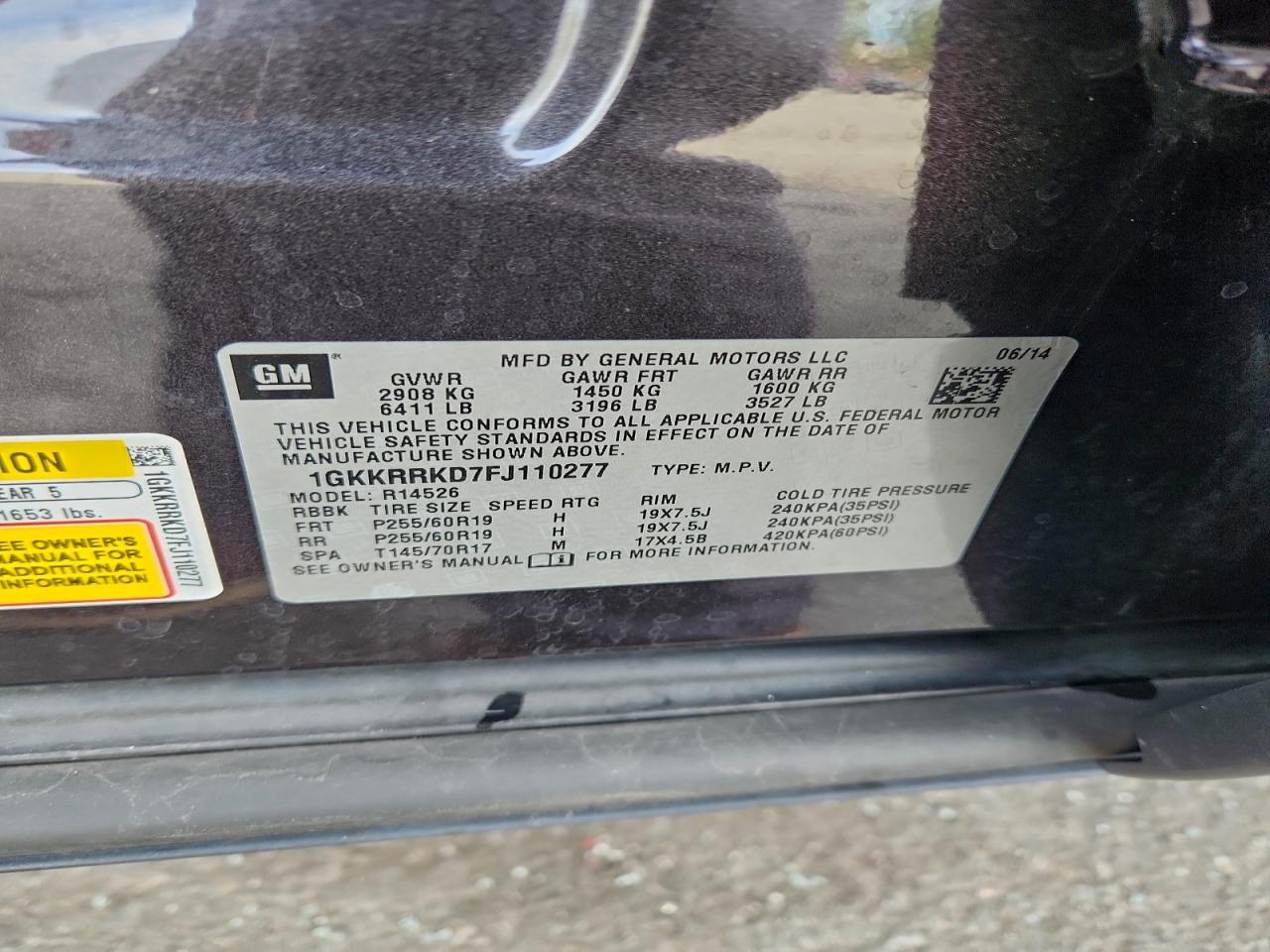 2015 GMC ACADIA SLT-1 photo 12