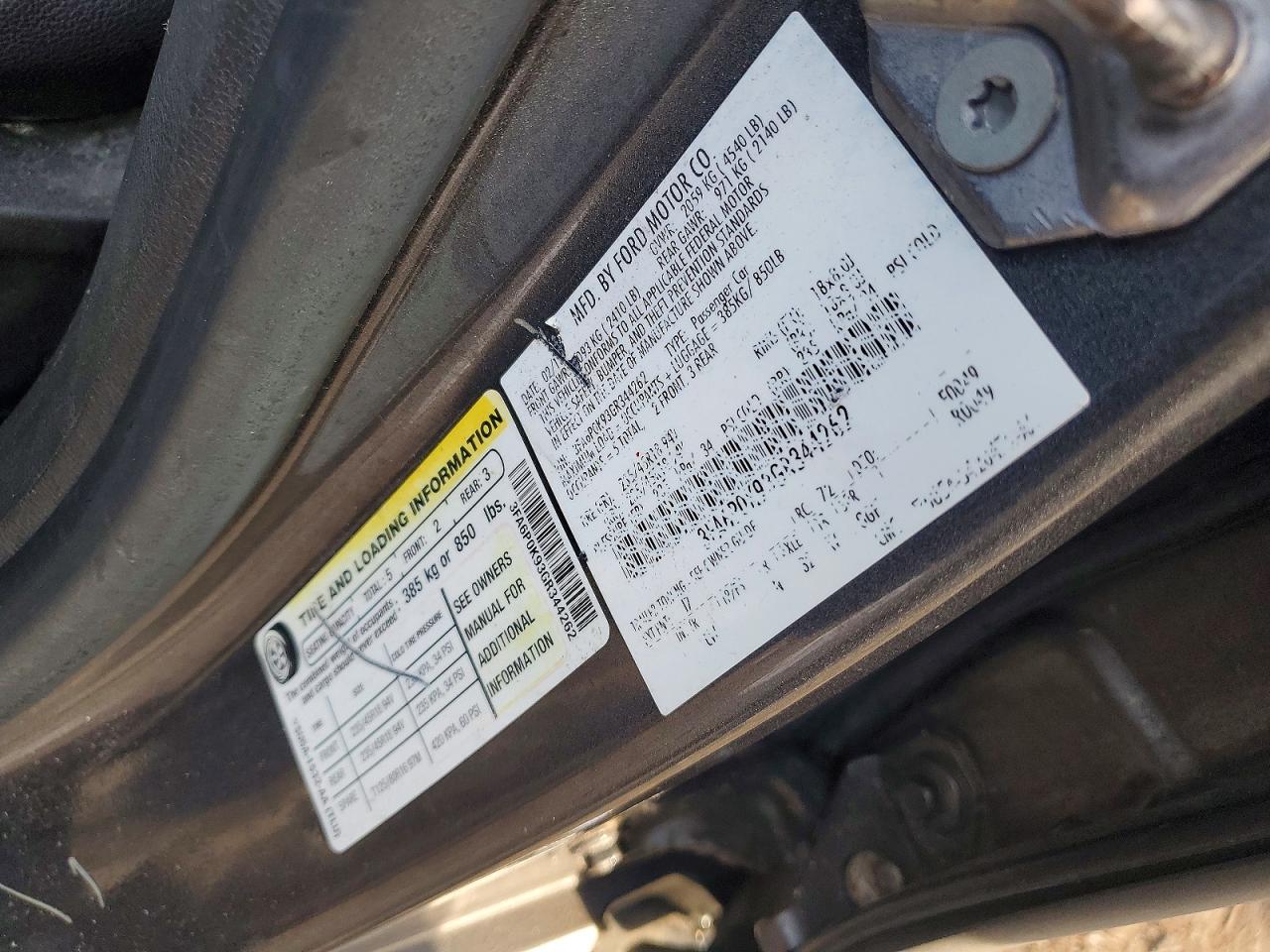 2016 FORD FUSION TITANIUM photo 12