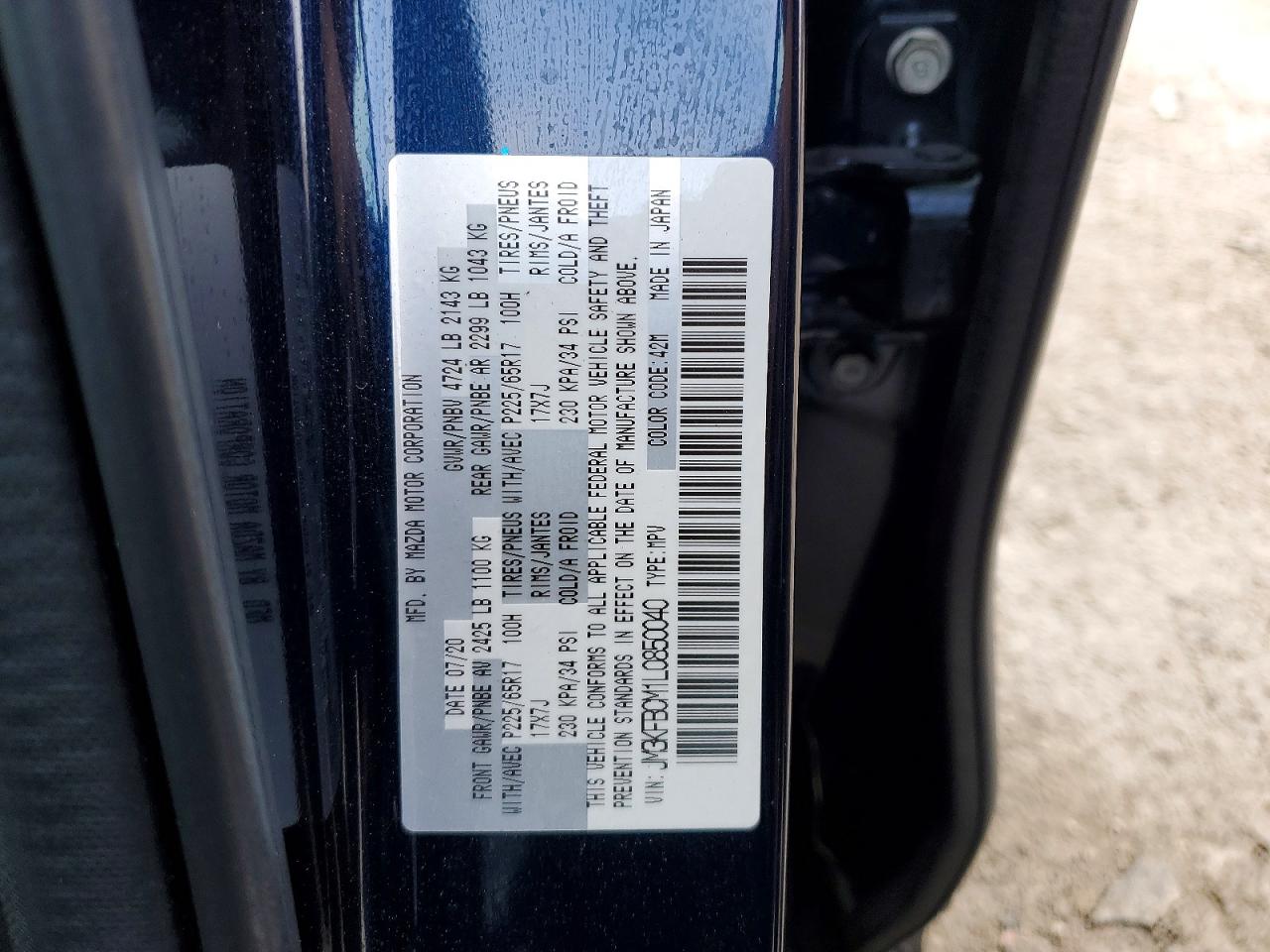 2020 MAZDA CX-5 TOURING photo 12