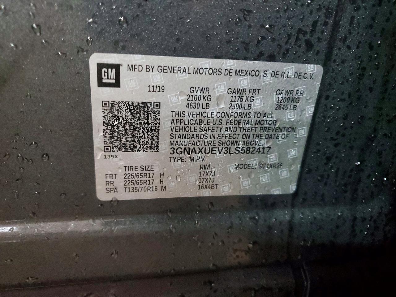 2020 CHEVROLET EQUINOX LT photo 14
