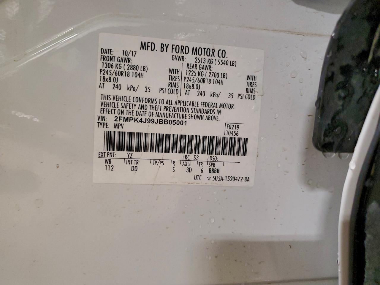 2018 FORD EDGE SEL photo 13