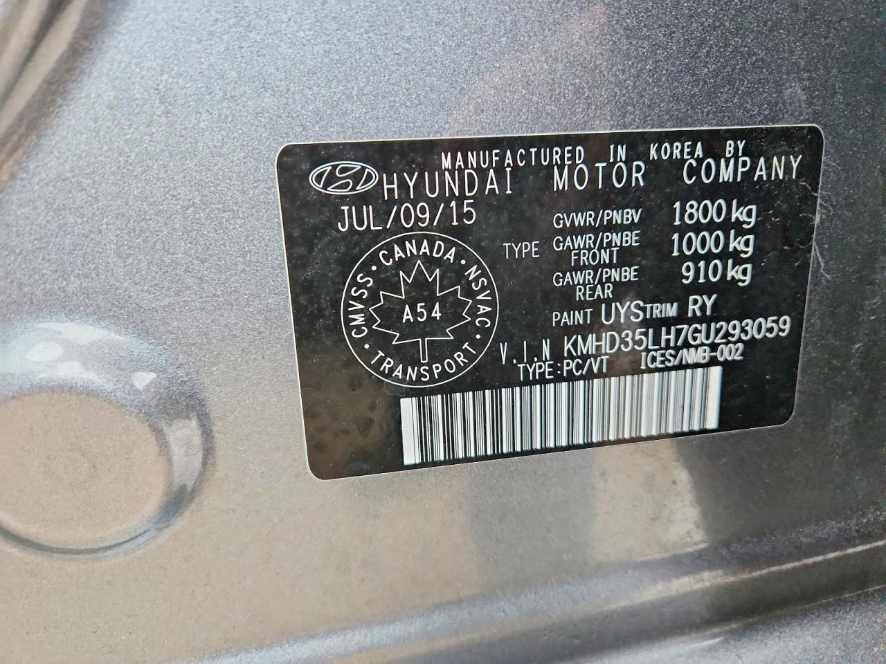 2016 HYUNDAI ELANTRA GT photo 13