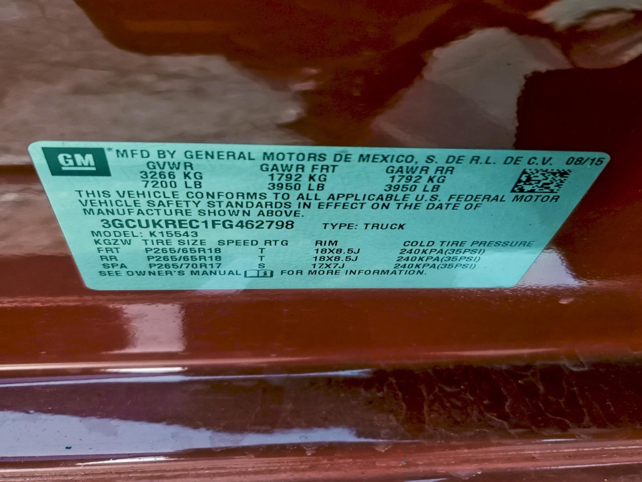 2015 CHEVROLET SILVERADO K1500 LT photo 13
