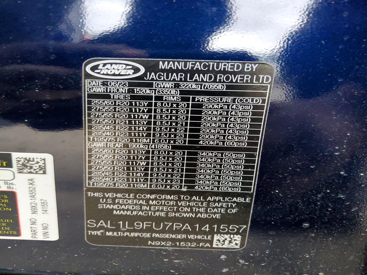 2023 LAND ROVER RANGE ROVER SPORT DYNAMIC SE photo 13