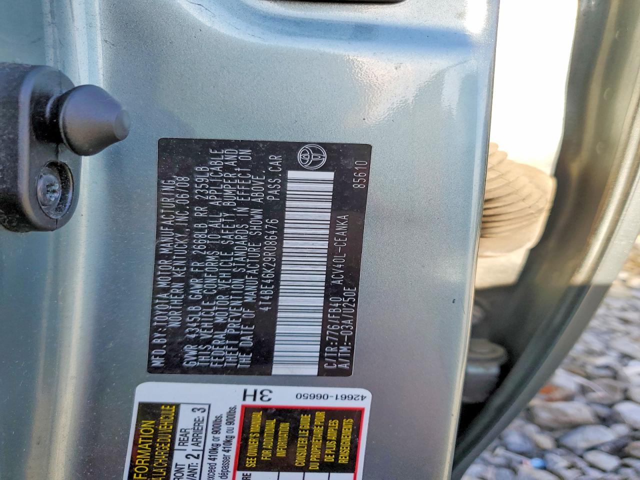 2009 TOYOTA CAMRY BASE photo 12