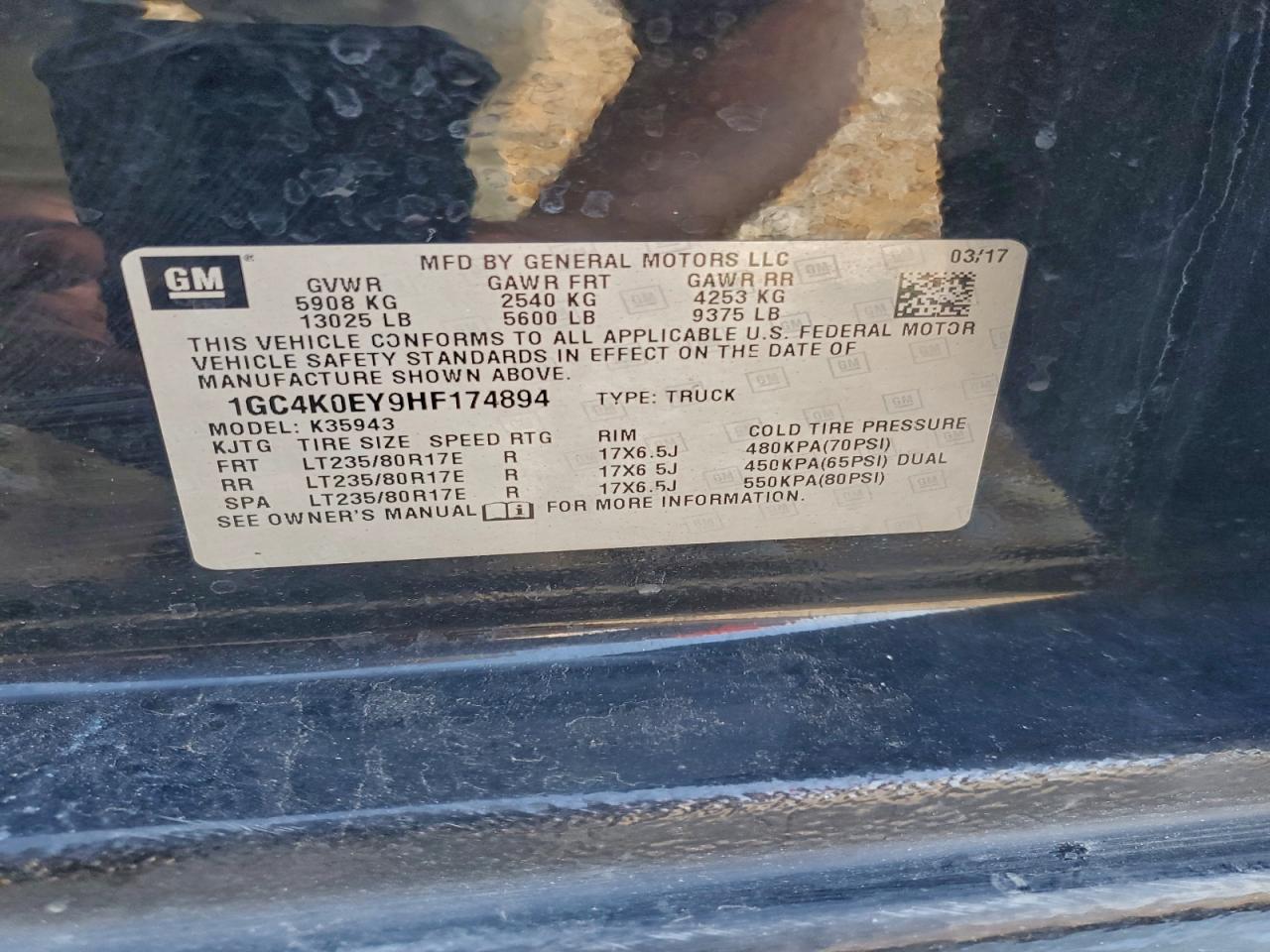 2017 CHEVROLET SILVERADO K3500 LTZ photo 13