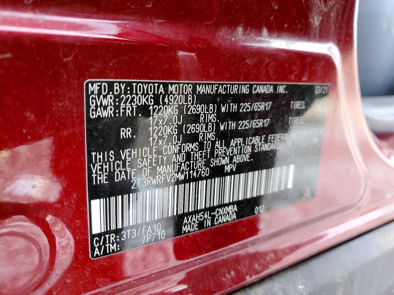 2021 TOYOTA RAV4 XLE photo 14