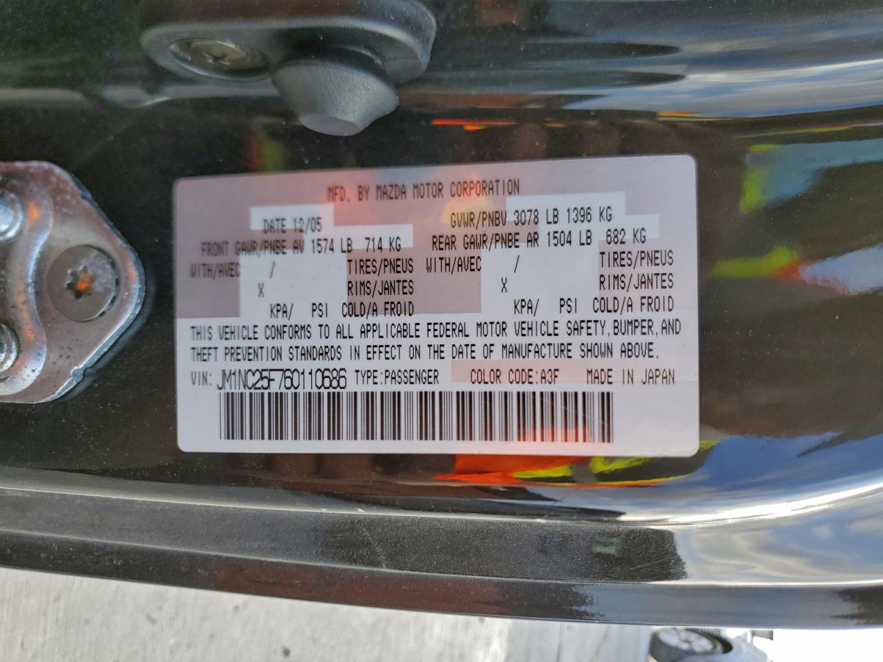 2006 MAZDA MX-5 MIATA photo 13