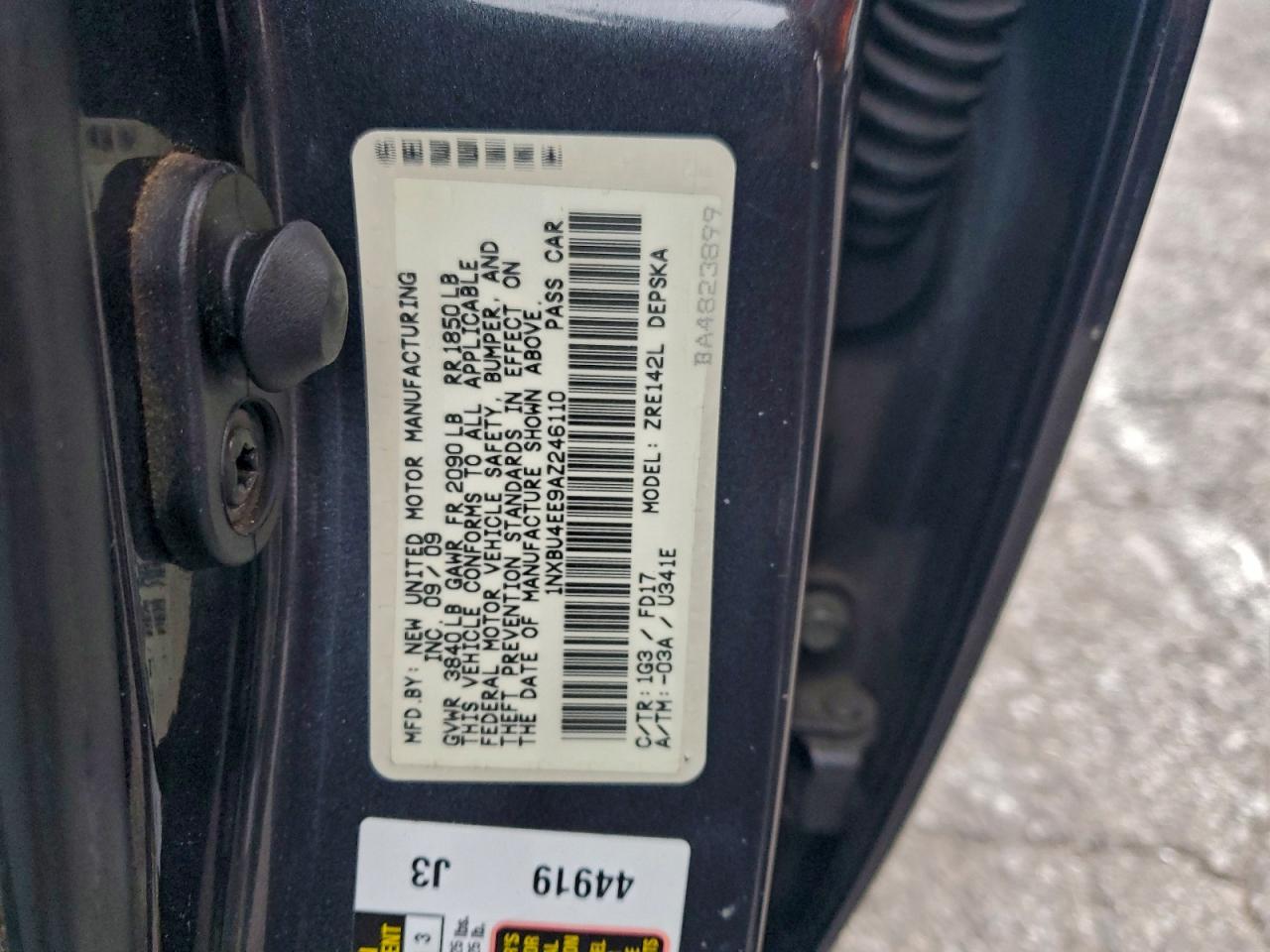 2010 TOYOTA COROLLA BASE photo 12