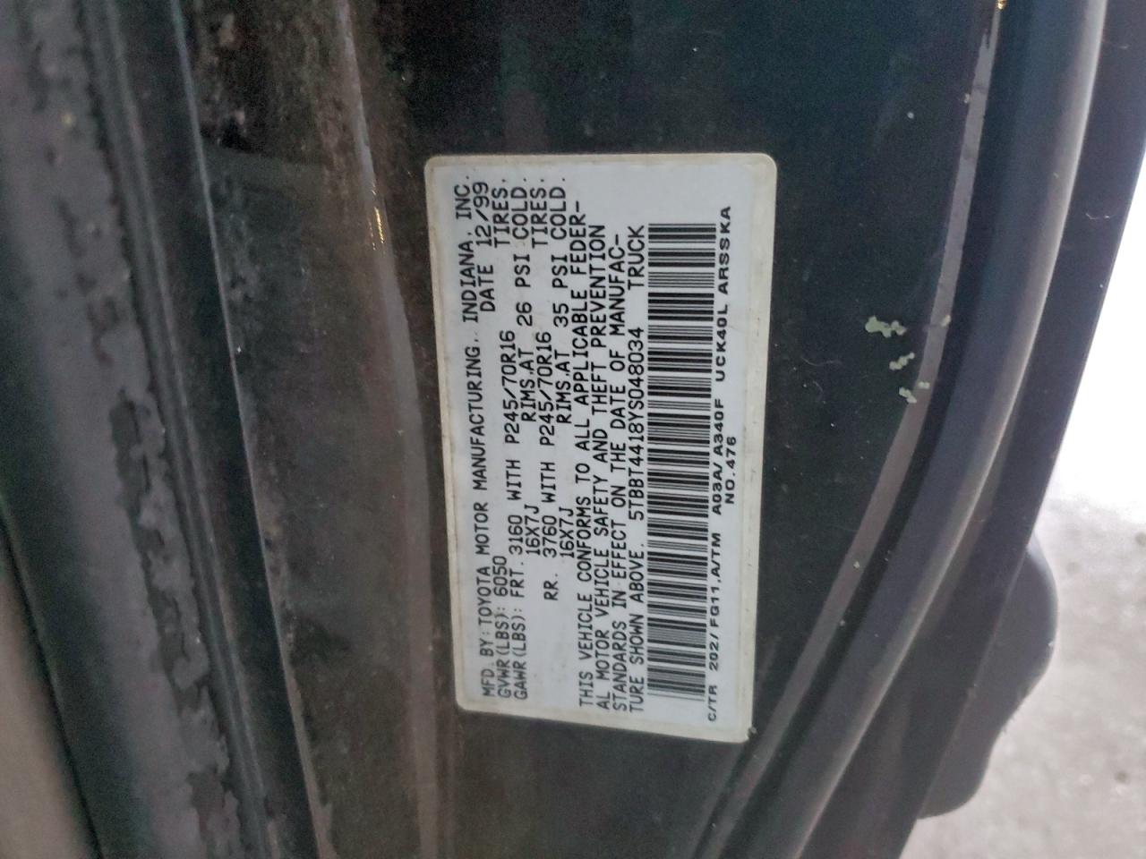 2000 TOYOTA TUNDRA ACCESS CAB photo 23