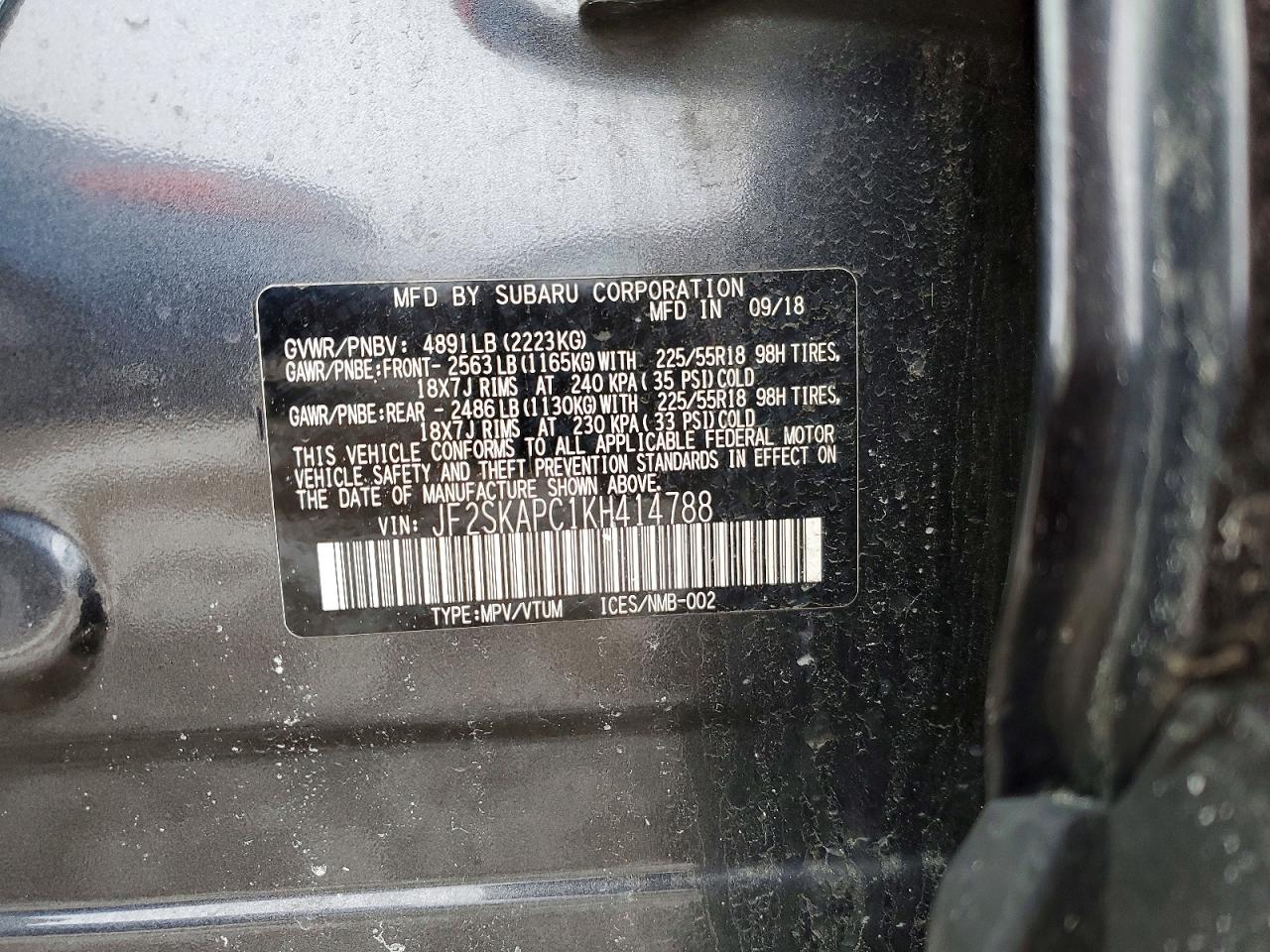 2019 SUBARU FORESTER SPORT photo 12