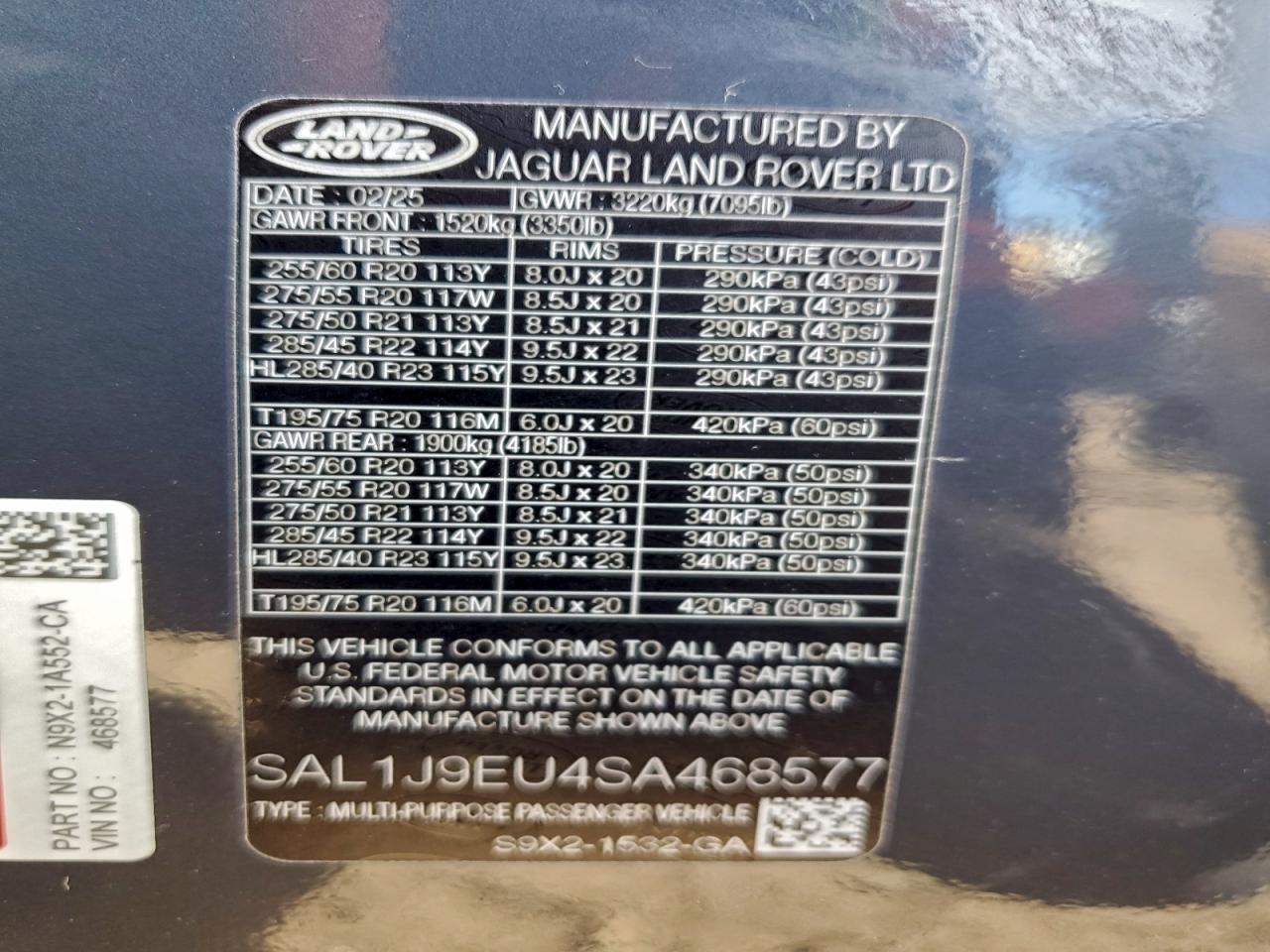 2025 LAND ROVER RANGE ROVER SPORT S photo 12