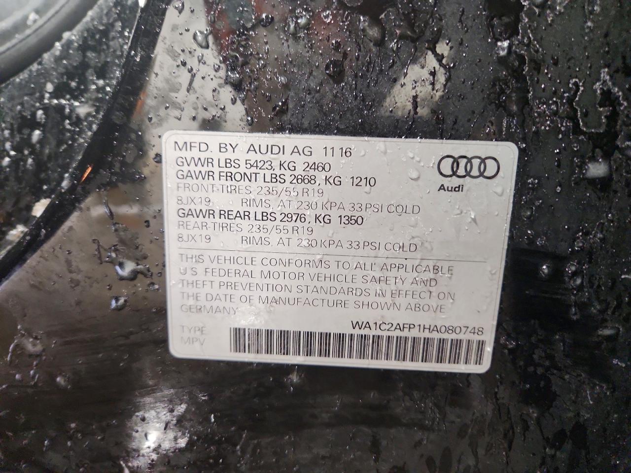 2017 AUDI Q5 PREMIUM photo 25