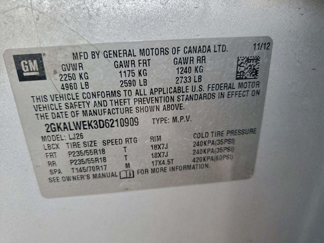 2013 GMC TERRAIN SLT photo 13
